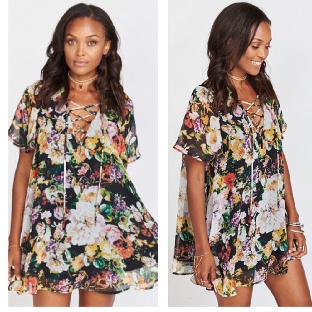 Show Me Your Mumu Madame Fluer Lace Up Dress
